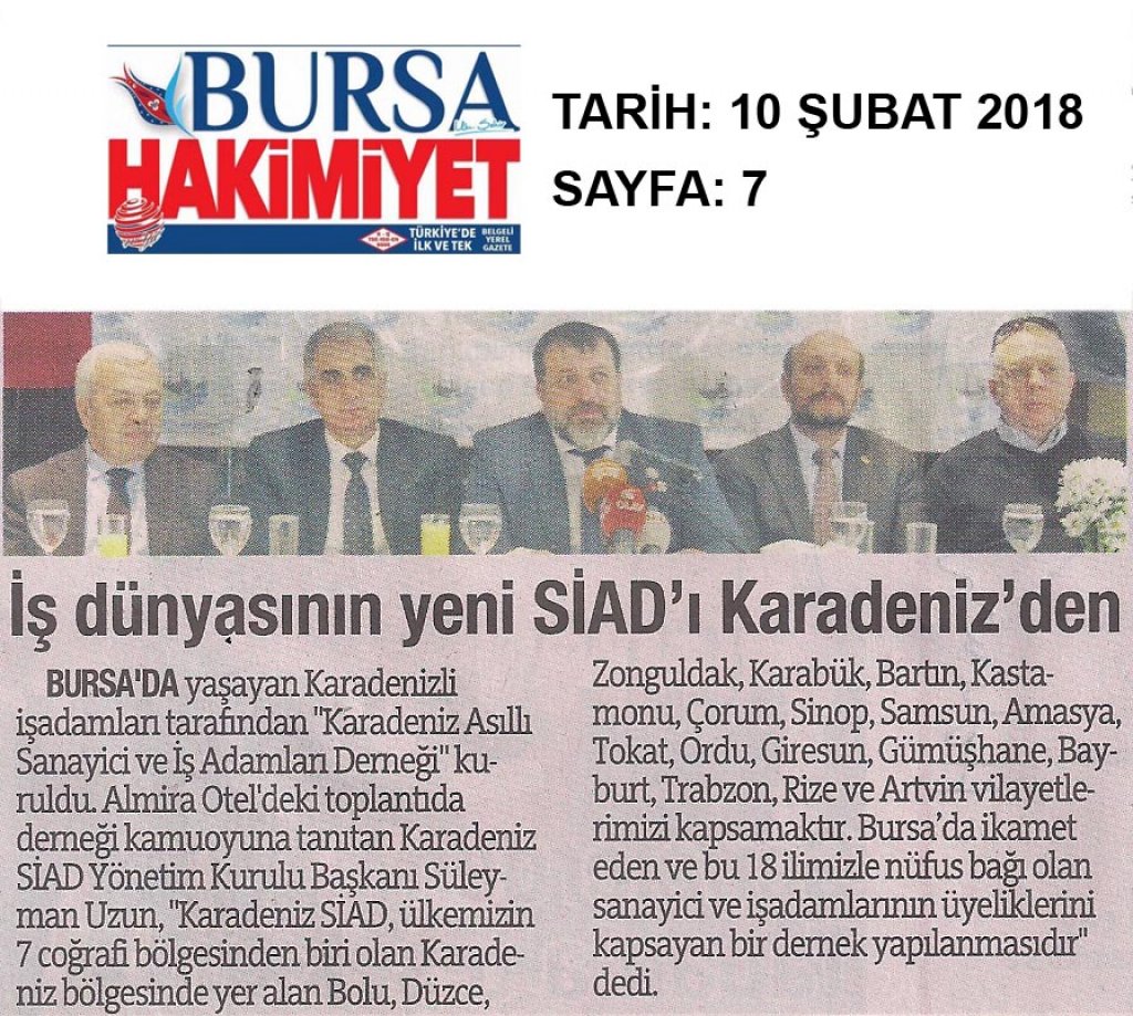 BURSA HAKİMİYET
