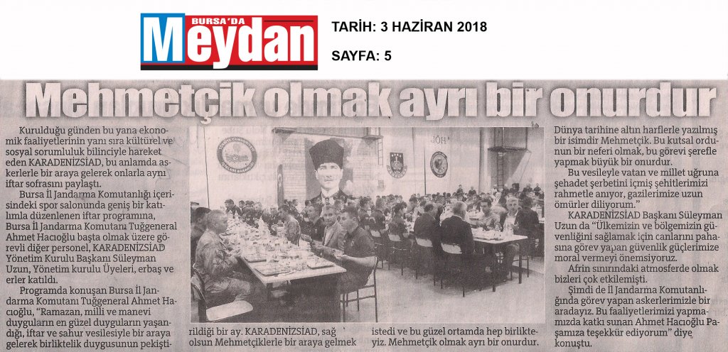 BURSA'DA MEYDAN